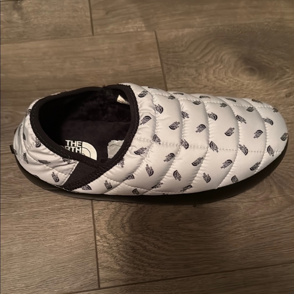The North Face White and Black Slip-On Loafers